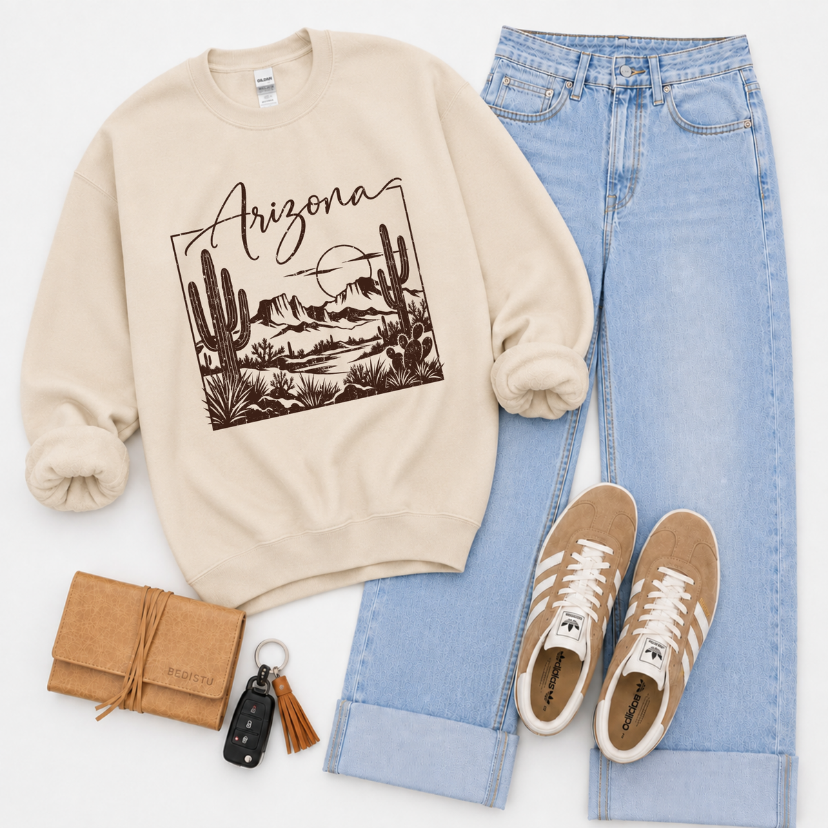 States Nature Scenery Silhouette (includes both brown & cream with purchase) Digital Design, PNG