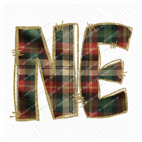 Nebraska Glitter & Plaid Digital Download, PNG