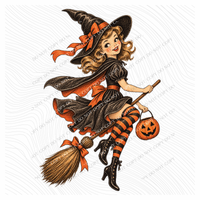 Witch Vintage Sketch Digital Design, PNG