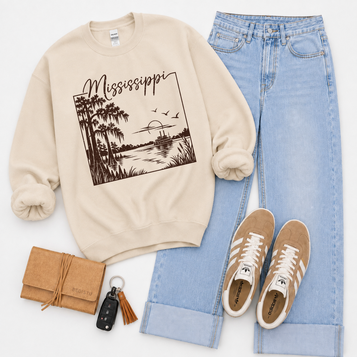States Nature Scenery Silhouette (includes both brown & cream with purchase) Digital Design, PNG