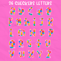 Color Pop Doodle Alphabet Set | PNG Alphabet Letters Only