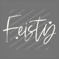 Feisty Sketched Script Hearts in Off-white Digital Design, PNG