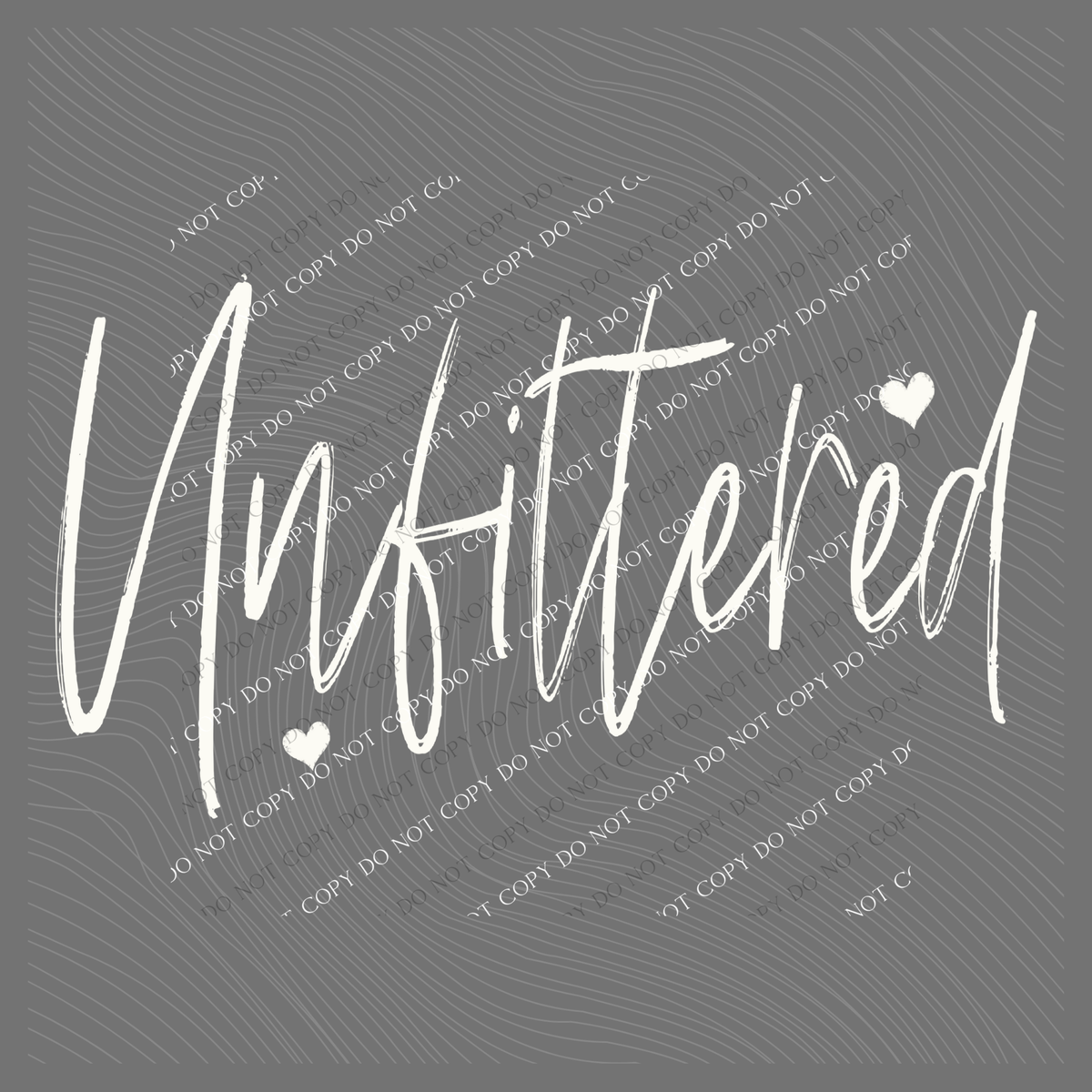 Unfiltered Sketched Script Hearts in Off-white Digital Design, PNG