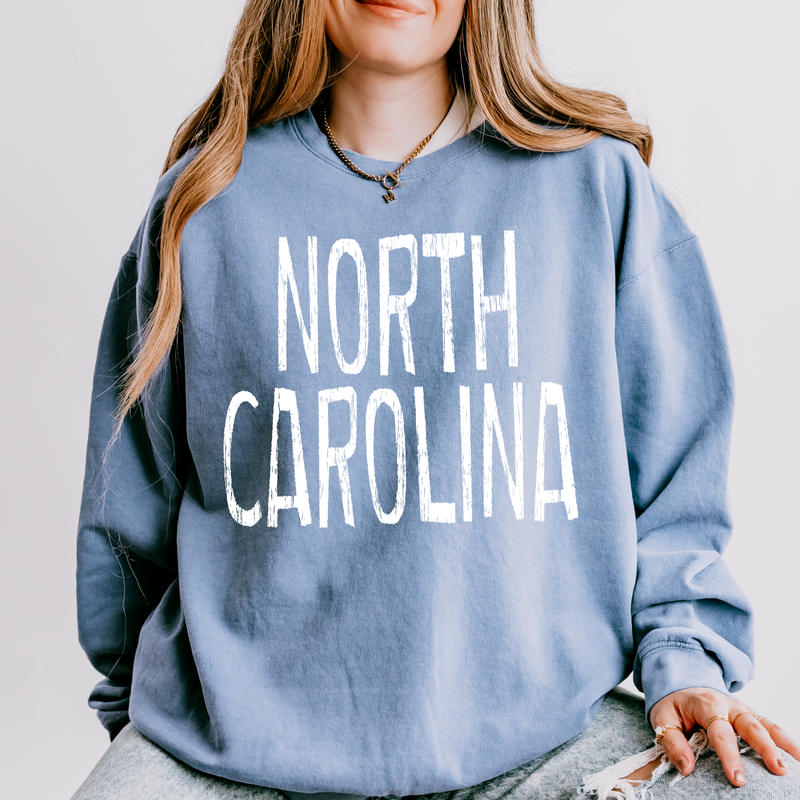 North Carolina Rough in White Digital Design, PNG