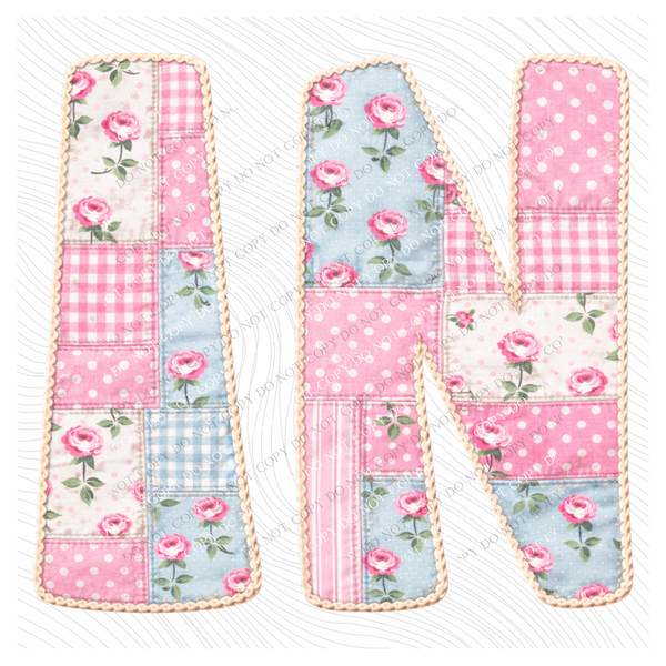 IN Indiana Quilted Dainty Floral Digital Design, PNG