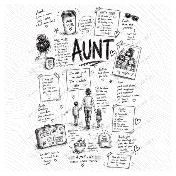 All about Aunt Sketch Digital Design, PNG