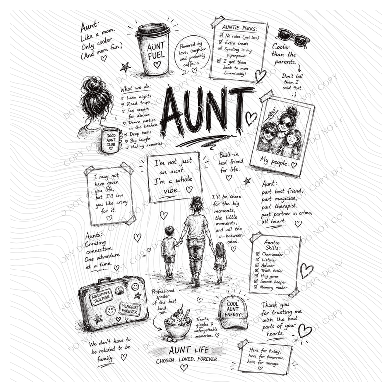 All about Aunt Sketch Digital Design, PNG