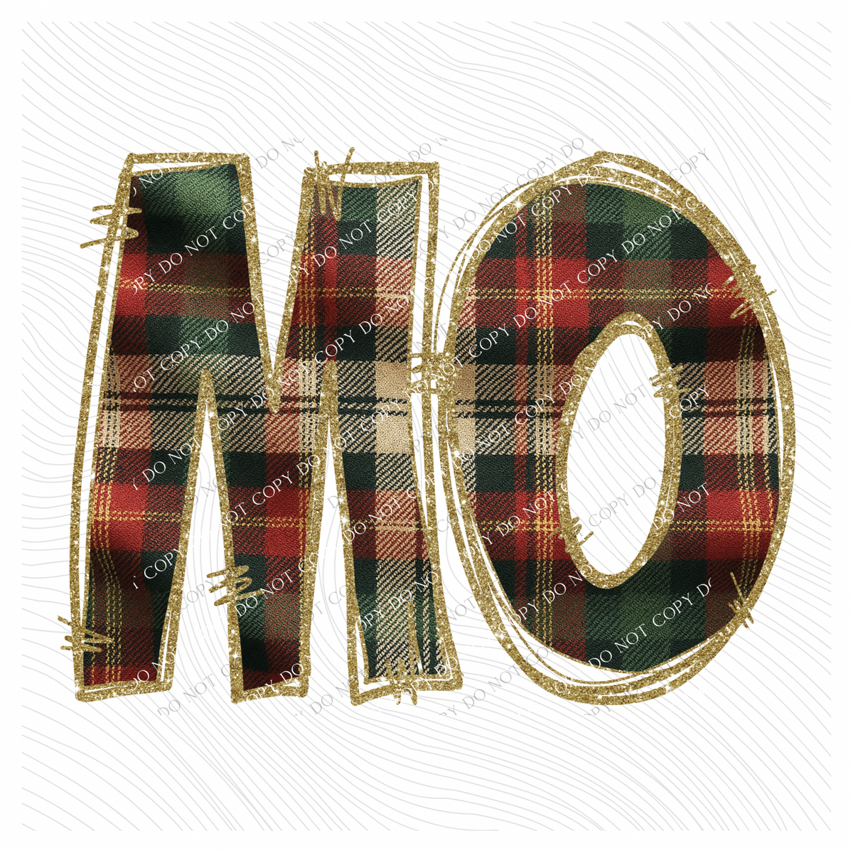 Missouri Glitter & Plaid Digital Download, PNG