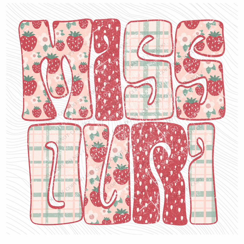 Missouri Groovy Strawberry Patch Distressed Digital Design, PNG