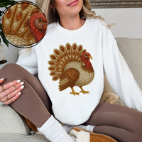 Turkey Rhinestone 3D Digital Download, PNG