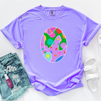 Easter Egg Color Pop Doodle Digital Design, PNG