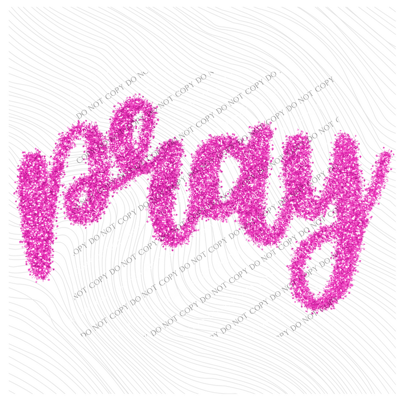 Pray Tinsel Script Pink Digital Design, PNG