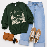 States Nature Scenery Silhouette (includes both brown & cream with purchase) Digital Design, PNG