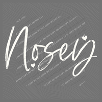 Nosey Sketched Script Hearts in Off-white Digital Design, PNG
