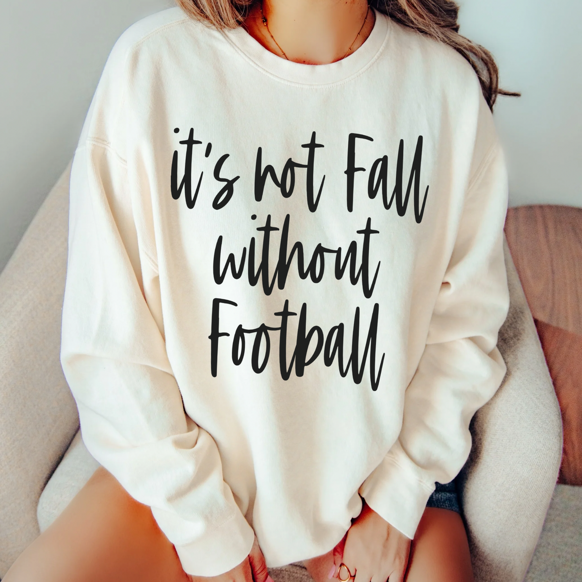 It’s not Fall without Football Script in Black Digital Download, PNG