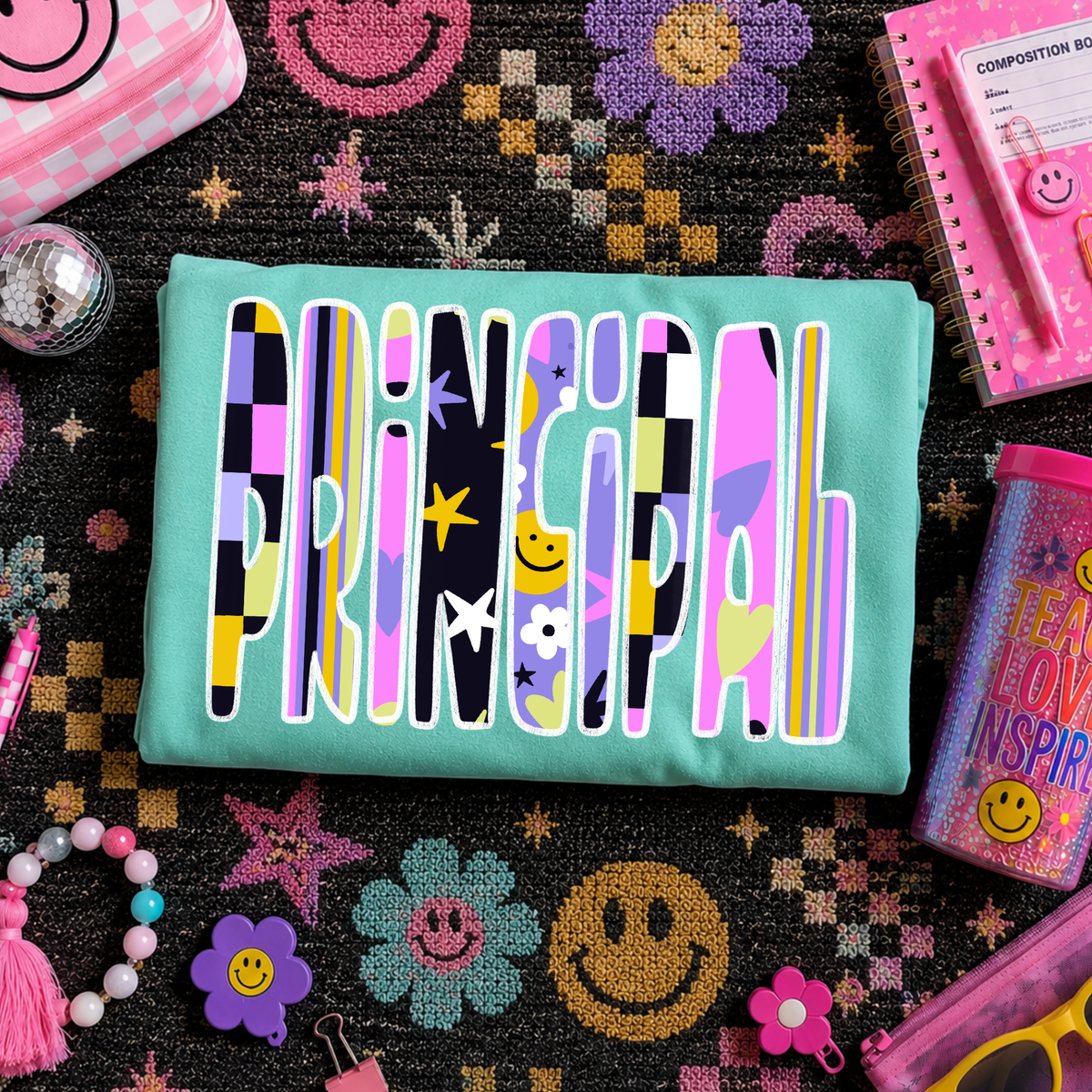 Principal Happy Days Doodle Back to School Digital Design, PNG