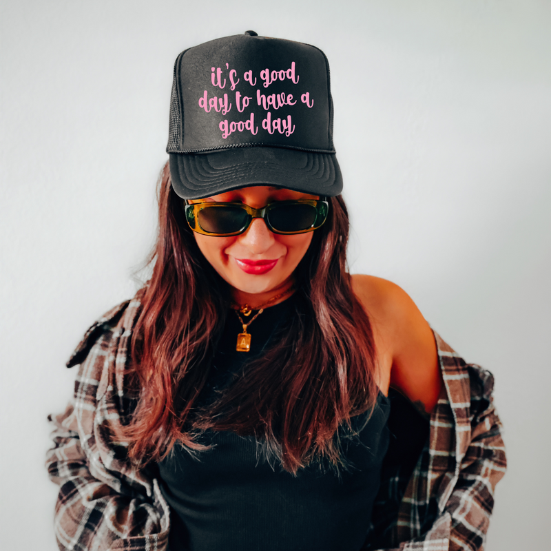 It’s a Good Day to have a Good Day in Pink Digital Design, PNG