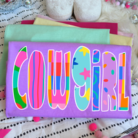 Cowgirl Color Pop Doodle Digital Design, PNG