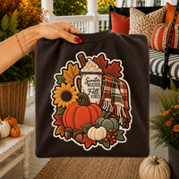 Sweater Weather Fall Faux Chenille Patch Digital Design, PNG