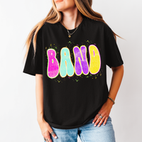 Band Neon Chalky Splatter Digital Design, PNG