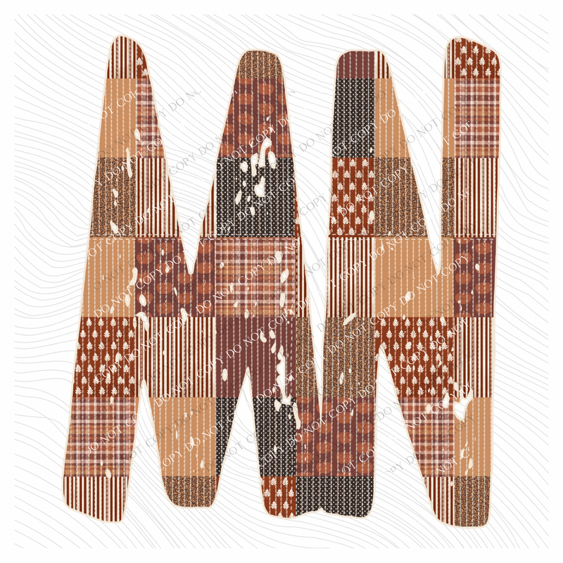Minnesota MN Autumn Pumpkins Quilted Distressed Digital Design in Browns, PNG