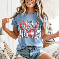 Oklahoma Doodle Patch & Glitter Digital Design, PNG