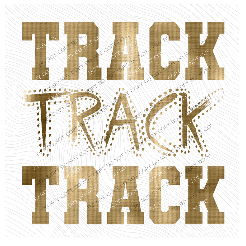 Track Varsity Polka Dot Texture Foil Gold Digital Design, PNG
