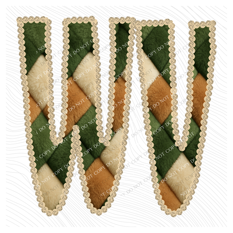 WV West Virginia Stitched Argyle Fur Digital Download, PNG