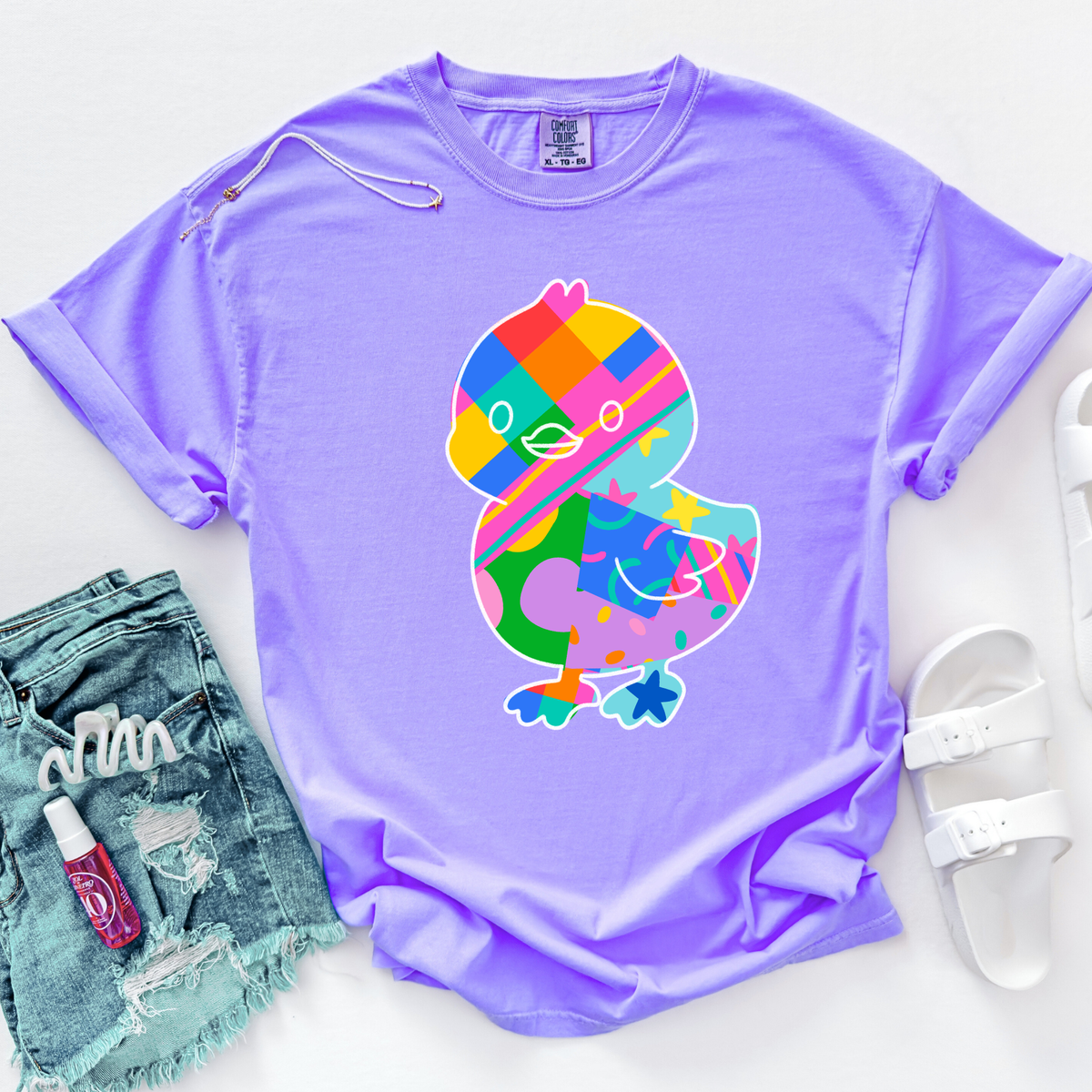 Chick Color Pop Doodle Digital Design, PNG