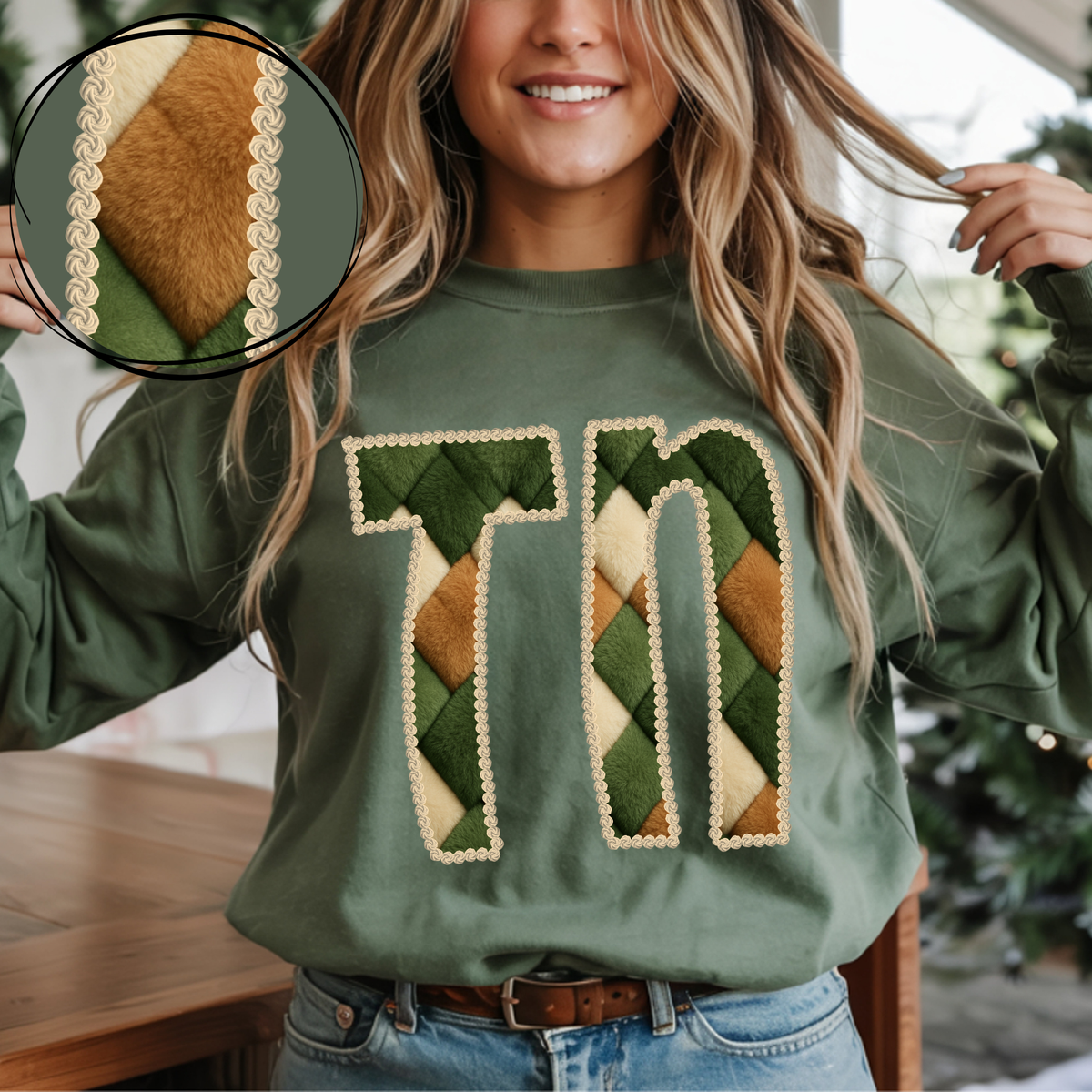 TN Tennessee Stitched Argyle Fur Digital Download, PNG