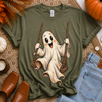Swinging Ghost Vintage Sketch Digital Design, PNG