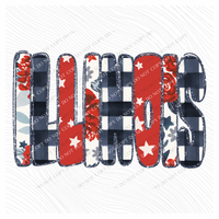 Illinois Glitter, Floral, Gingham & Stars Patriotic Digital Design, PNG