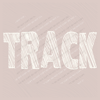 Track Scribble in Cream White Digital Design, PNG