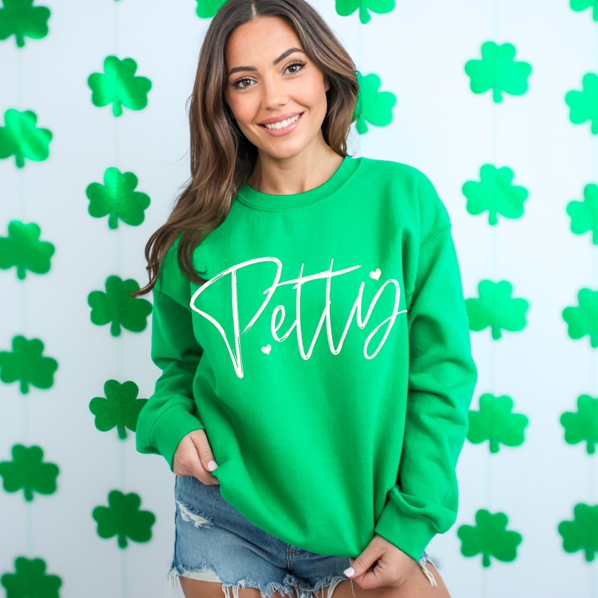 Petty Sketched Script Hearts in Off-white Digital Design, PNG