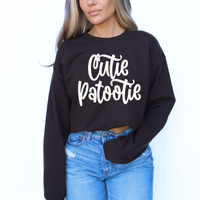 Cutie Patootie Script in Off-white Digital Design, PNG
