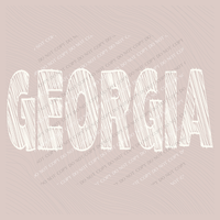 Georgia Scribble in Cream White Digital Design, PNG