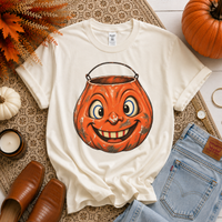 Goofy Vintage Pumpkin Bucket Sketch Digital Design, PNG