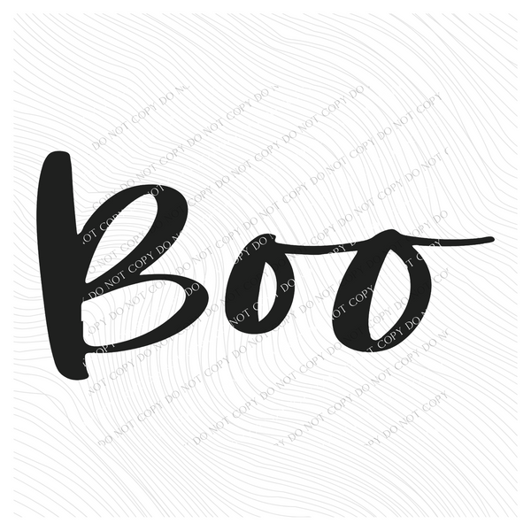 Boo Weather Script in Black Fall/Halloween Digital Download, PNG