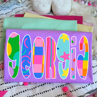 Georgia Color Pop Doodle Digital Design, PNG