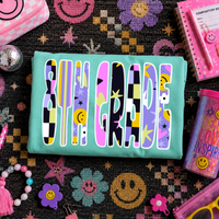 8th Grade Happy Days Doodle Back to School Digital Design, PNG