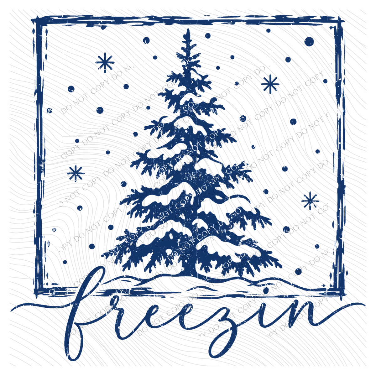 Freezin Silhouette Digital Design, PNG