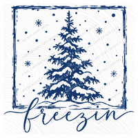 Freezin Silhouette Digital Design, PNG