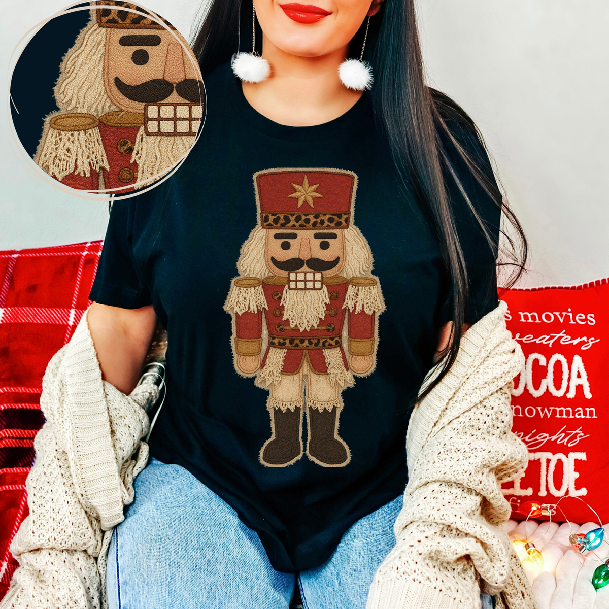 Nutcracker Leopard & Lace Digital Design, PNG