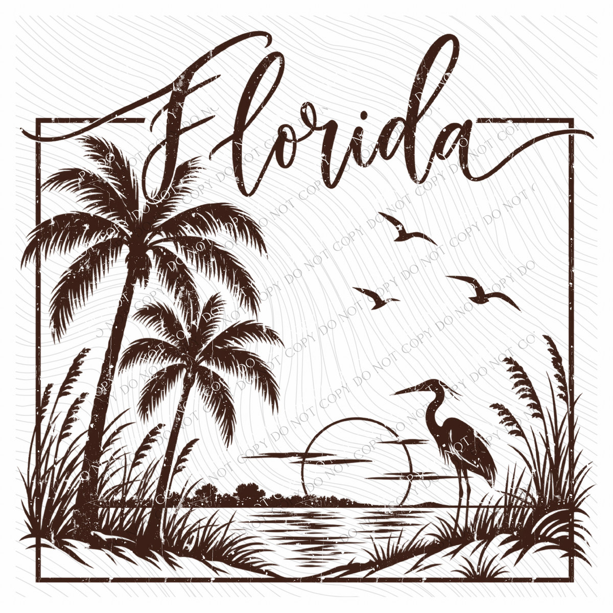 States Nature Scenery Silhouette (includes both brown & cream with purchase) Digital Design, PNG