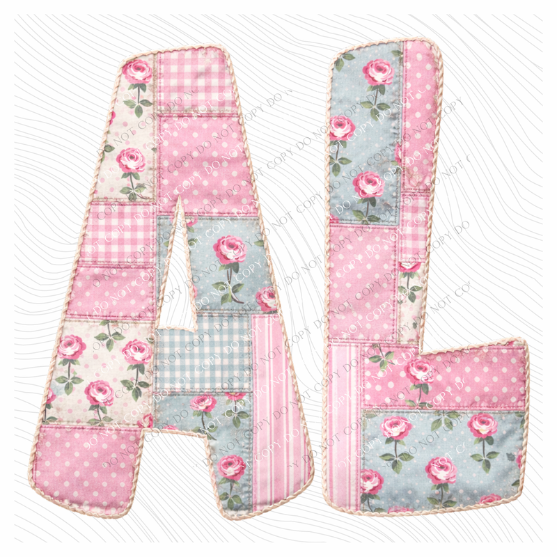 AL Alabama Quilted Dainty Floral Digital Design, PNG