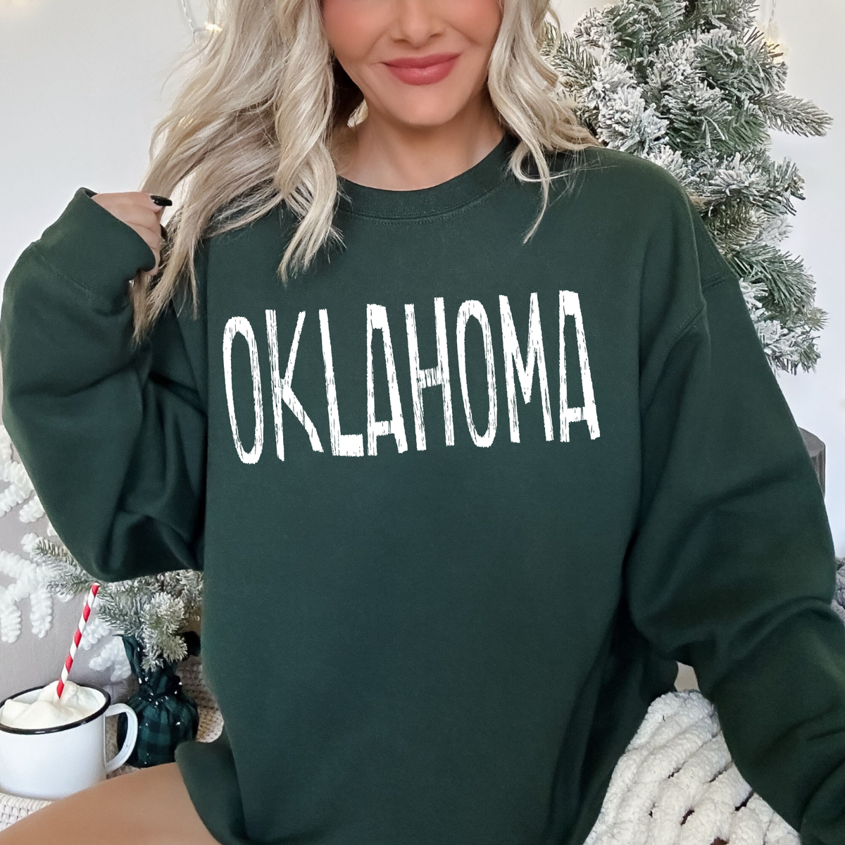 Oklahoma Rough in White Digital Design, PNG