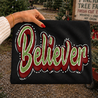 Believer Retro Shadow Doodle Digital Design, PNG