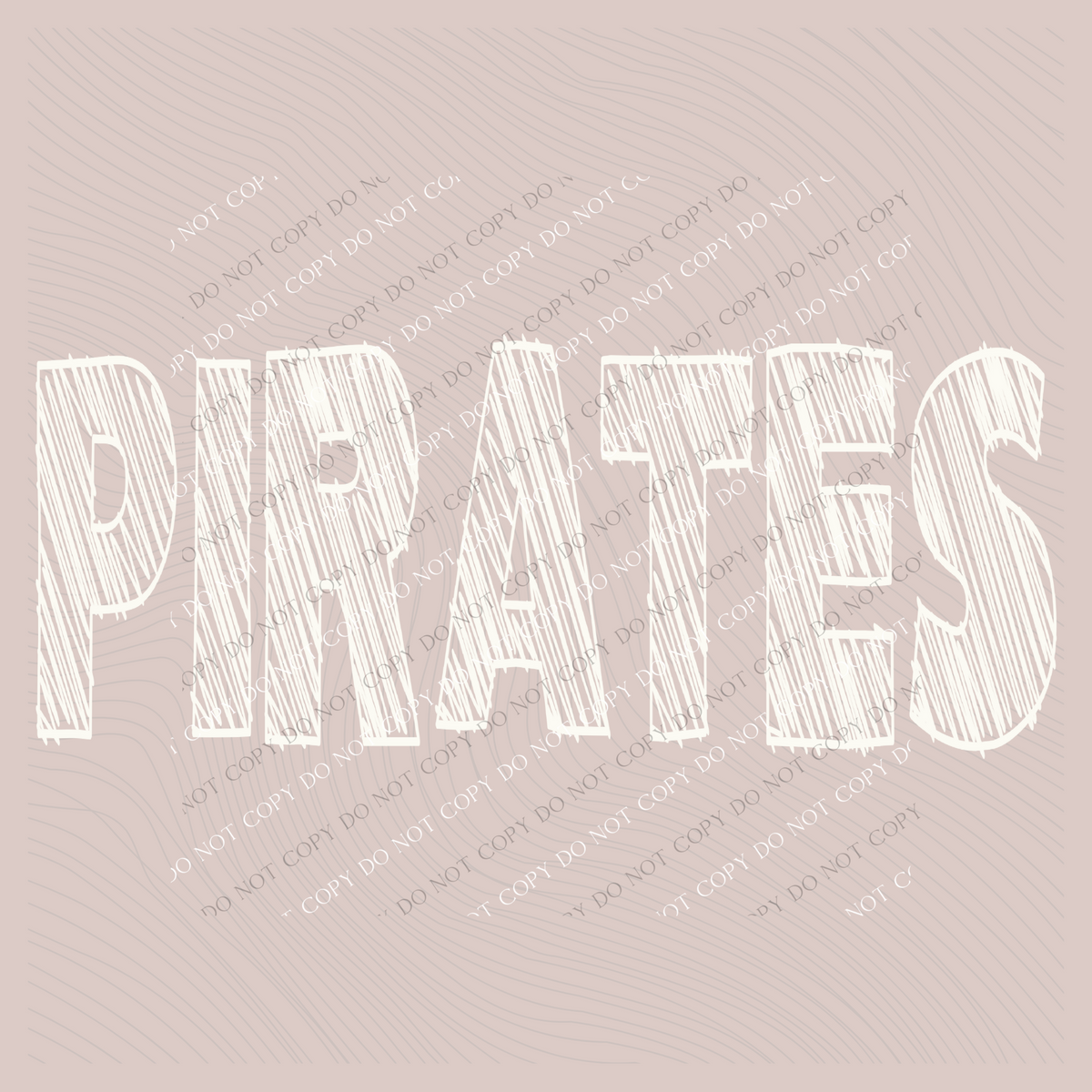 Pirates Scribble in Cream White Digital Design, PNG