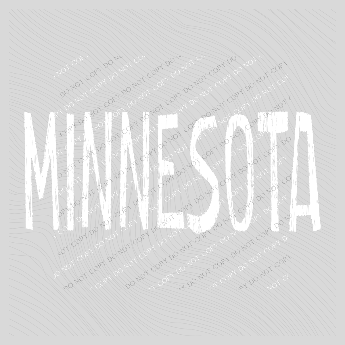 Minnesota Rough in White Digital Design, PNG