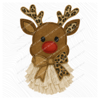 Reindeer Leopard & Lace Digital Design, PNG